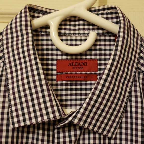 Alfani Fitted Dress Shirt - Picture 3 of 7